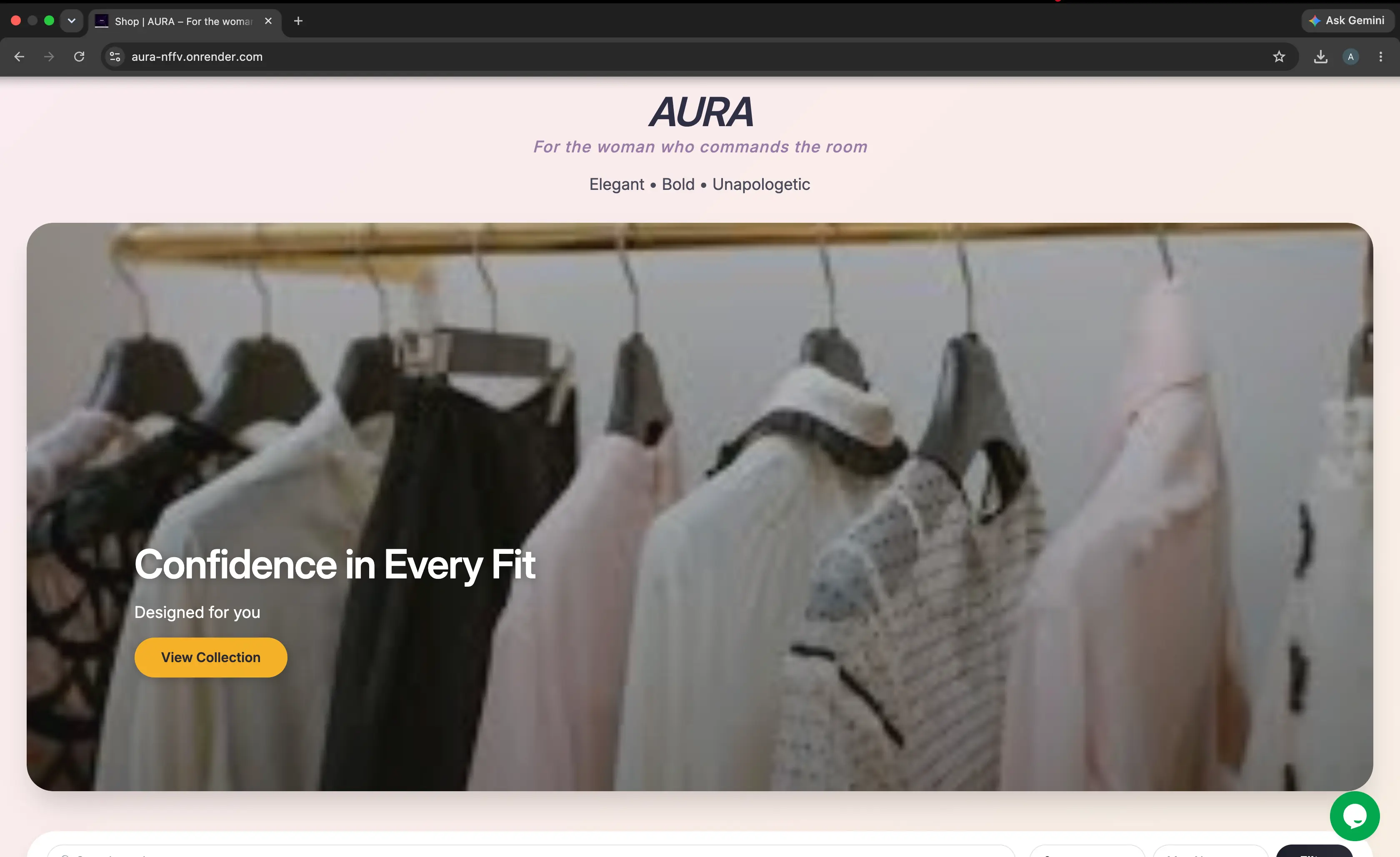 AURA e-commerce preview
